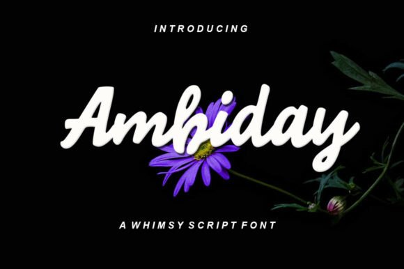 Ambiday: Elevating Editorial Design with a Modern Script Font