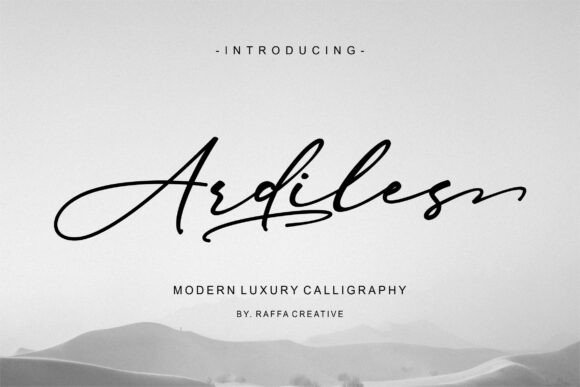 Ardiles Font: Elevating Handmade Labels & Invites