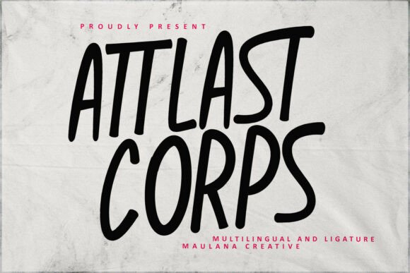 Attlast Corps: A Stylish Script Font for Modern Editorial Design