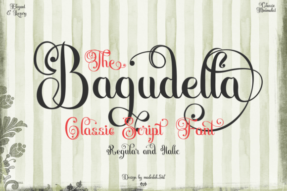 Bagudella Regular Font for Editorial Design