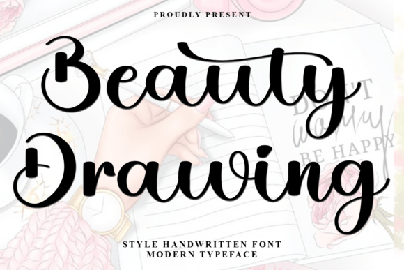 Beauty Drawing Font for Editorial Design