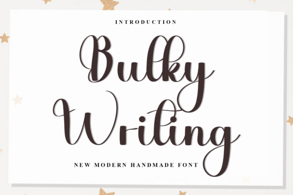 Bulky Writing: A Friendly Script Font for Modern Web Design