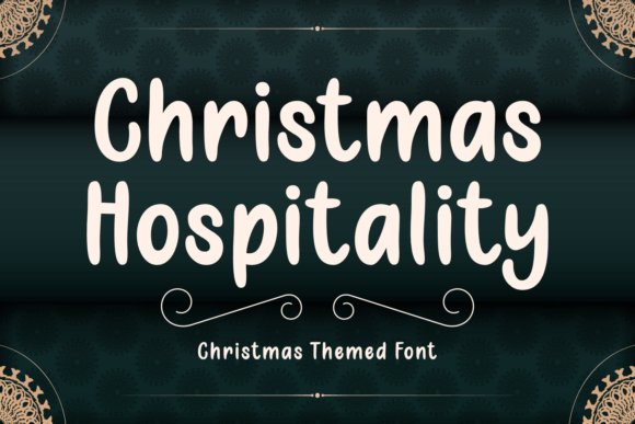Christmas Hospitality: A Festive Font for Warm Editorial Designs