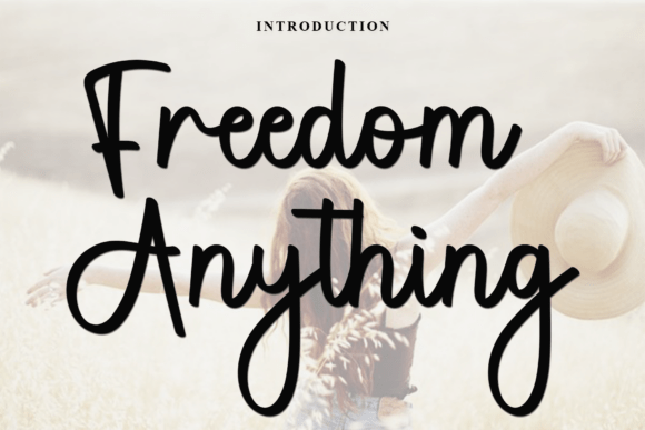 Freedom Anything: A Festive Script Font for Crafters & Makers