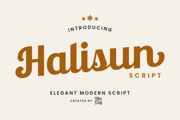 Halisun: A Versatile Script Font for Crafters and Product Designers