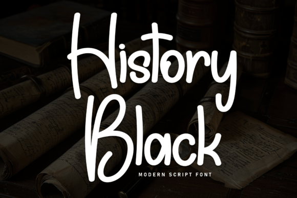 History Black Font: Bold Script for Web Design