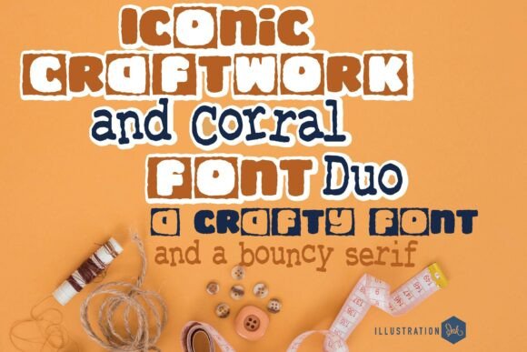 Iconic Craftwork and Corral Duo: A Bold Web Font