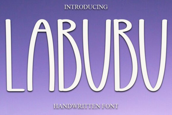 Labubu: The Sweet Script Font for Handmade Crafters and Product Designers