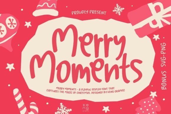 Make Your Designs Sparkle with the Merry Moments Font