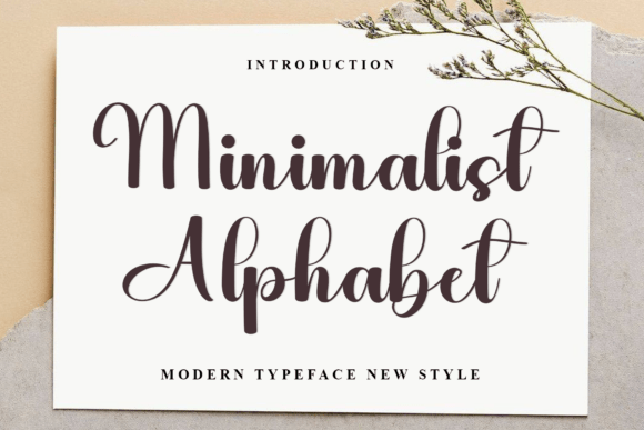 Minimalist Alphabet: A Modern Handwritten Script Font for Makers and Sellers