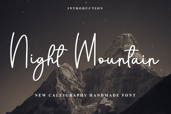 Night Mountain: A Festive Typeface for Enchanting Holiday Branding
