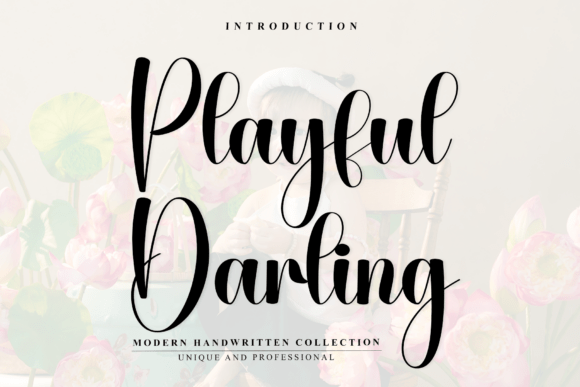 Playful Darling: A Sophisticated Script Font for Elegant Editorial Design