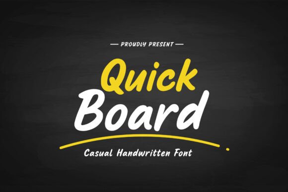 Quick Board Font: Authentic Handwriting for Small Business Branding
