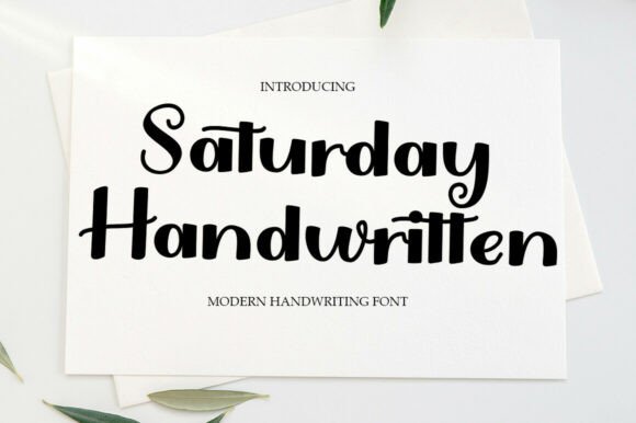 Saturday Handwritten: A Cheerful Font for Modern Branding