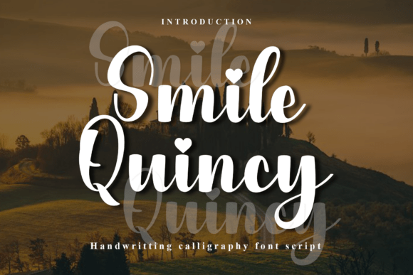 Smile Quincy: A Warm Script Font for Editorial Design Projects