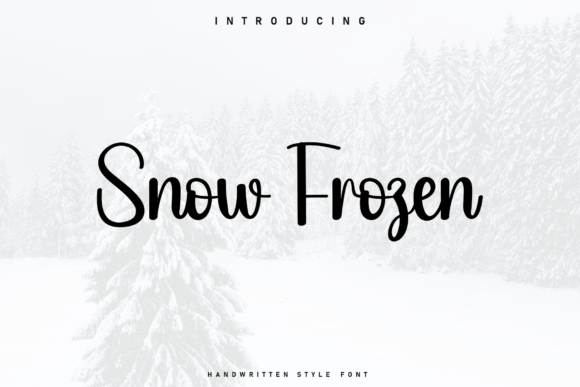 Snow Frozen: A Handwritten Font That Brings Energy to Branding Projects