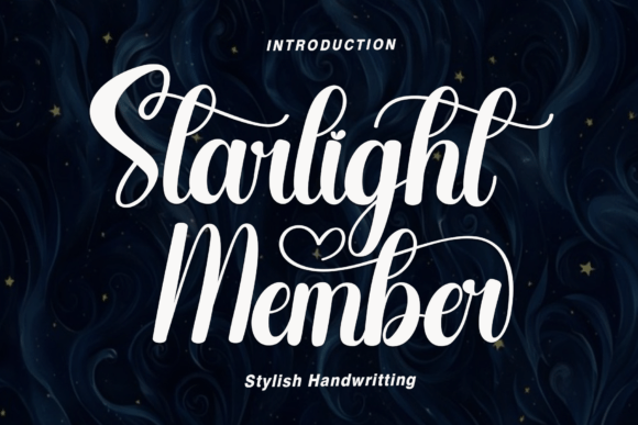 Starlight Member: A Delightful Script Typeface for Digital Design