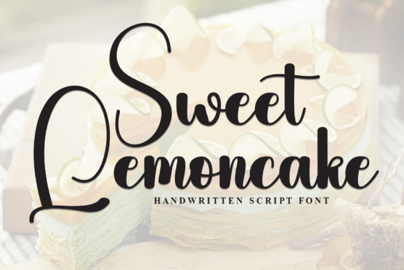 Sweet Lemoncake: A Stylish Script Font for Modern Web Design