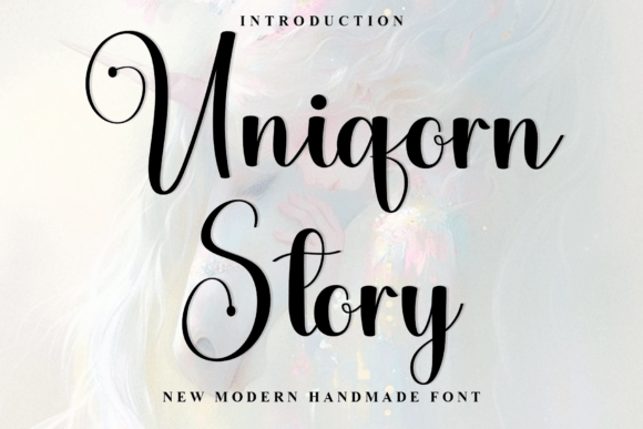 Uniqorn Story Font: Festive Typography for Makers