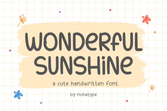 Wonderful Sunshine Font: A Minimalist Handwritten Typeface